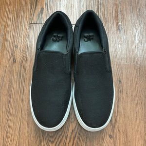 Black slip on shoes, size 6.5